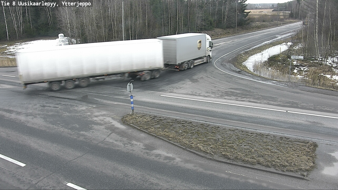Weather Camera Image Road 8 Uusikaarlepyy, Ytterjeppo, Uusikaarlepyy, Pohjanmaa