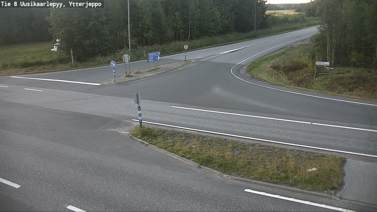 Weather Camera Image Road 8 Uusikaarlepyy, Ytterjeppo, Uusikaarlepyy, Pohjanmaa