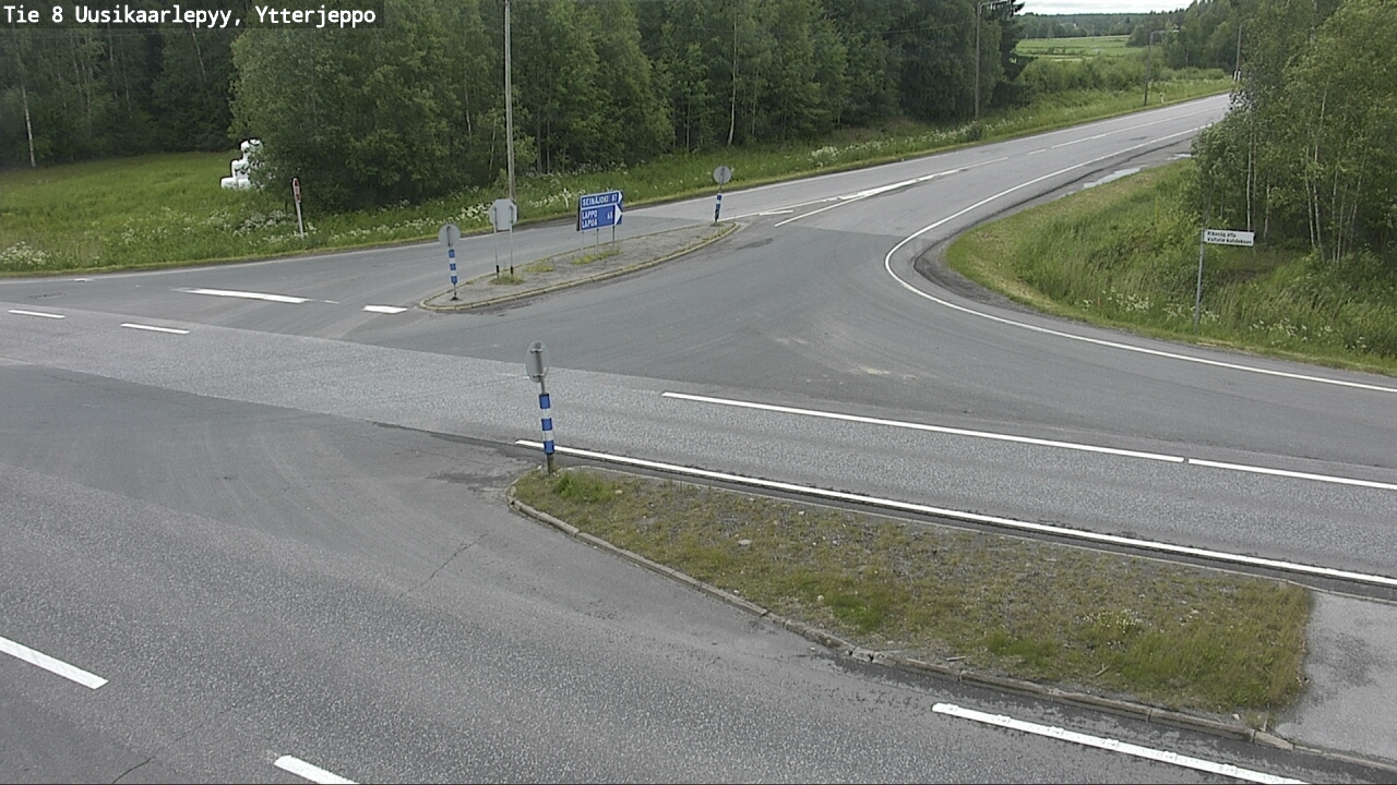 Weather Camera Image Road 8 Uusikaarlepyy, Ytterjeppo, Uusikaarlepyy, Pohjanmaa