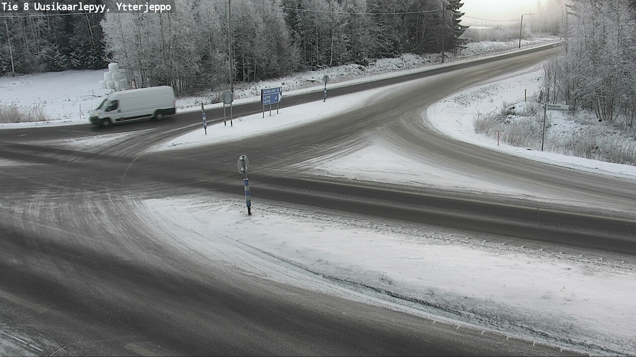 Weather Camera Image Väg 8 Nykarleby, Ytterjeppo, Uusikaarlepyy, Pohjanmaa