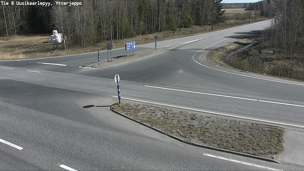 Weather Camera Image Väg 8 Nykarleby, Ytterjeppo, Uusikaarlepyy, Pohjanmaa