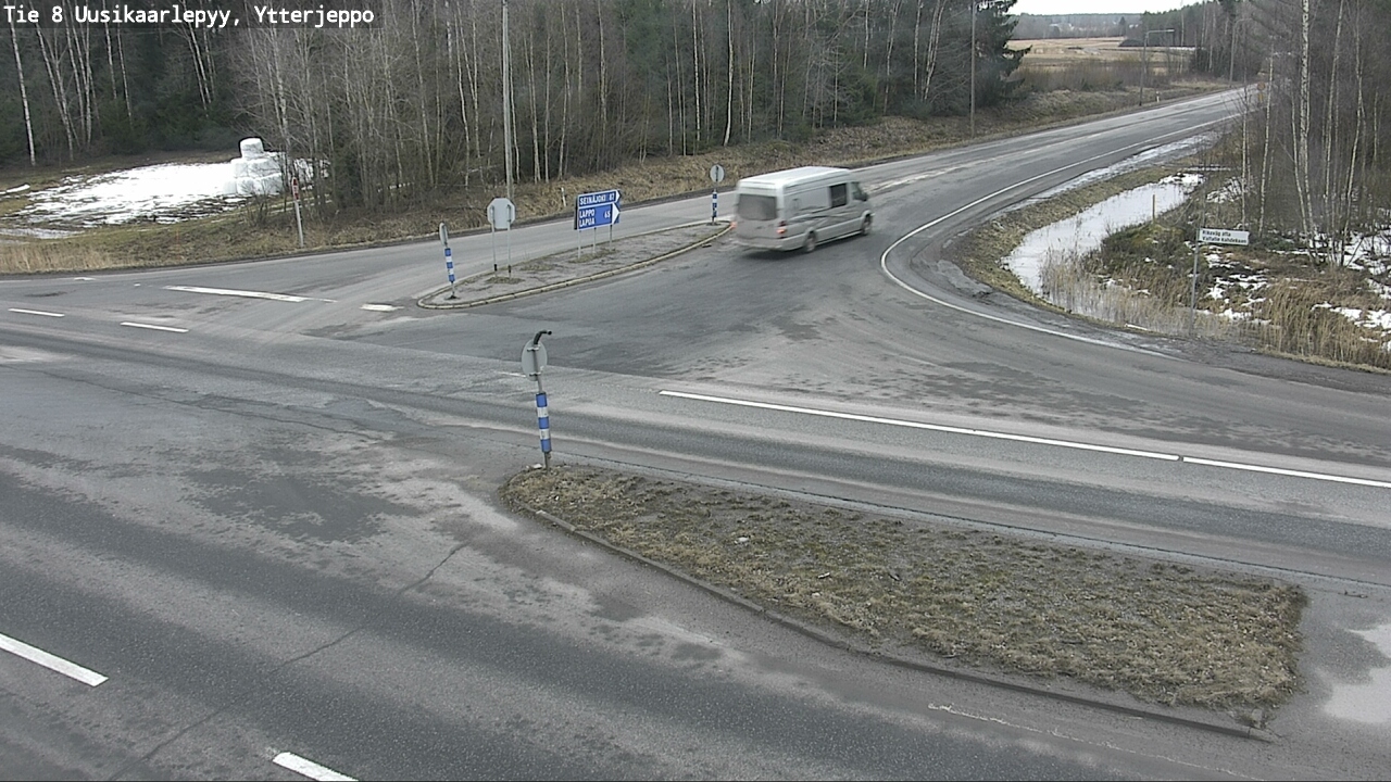 Weather Camera Image Road 8 Uusikaarlepyy, Ytterjeppo, Uusikaarlepyy, Pohjanmaa