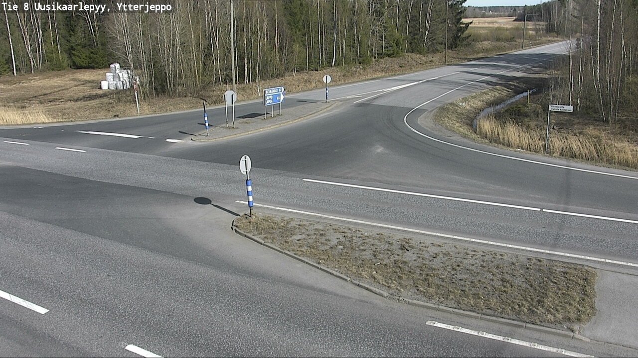 Weather Camera Image Väg 8 Nykarleby, Ytterjeppo, Uusikaarlepyy, Pohjanmaa
