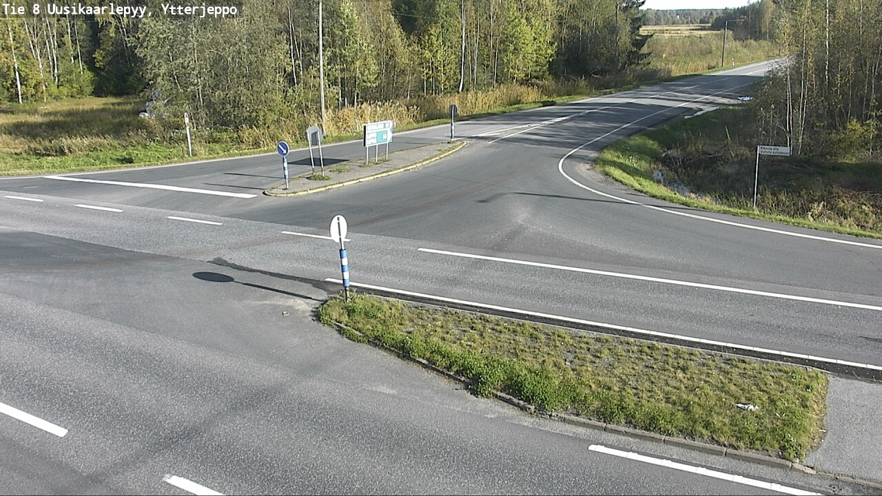Weather Camera Image Road 8 Uusikaarlepyy, Ytterjeppo, Uusikaarlepyy, Pohjanmaa