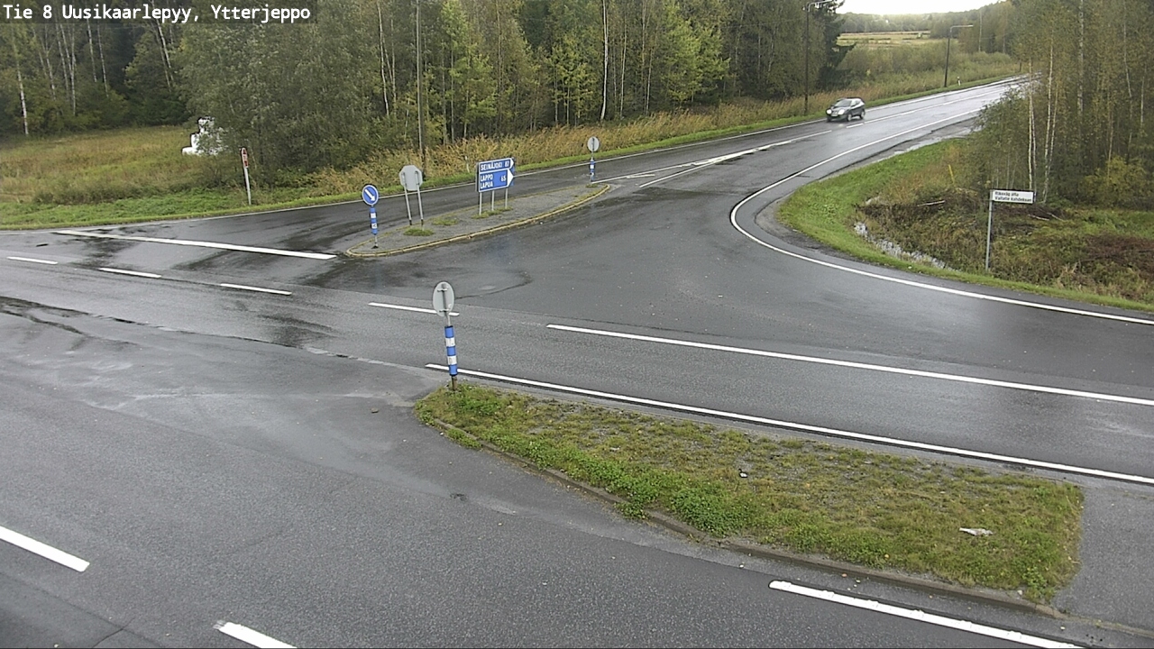 Weather Camera Image Road 8 Uusikaarlepyy, Ytterjeppo, Uusikaarlepyy, Pohjanmaa