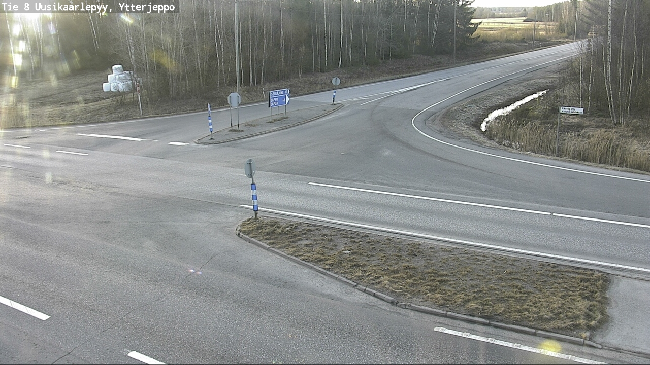 Weather Camera Image Väg 8 Nykarleby, Ytterjeppo, Uusikaarlepyy, Pohjanmaa