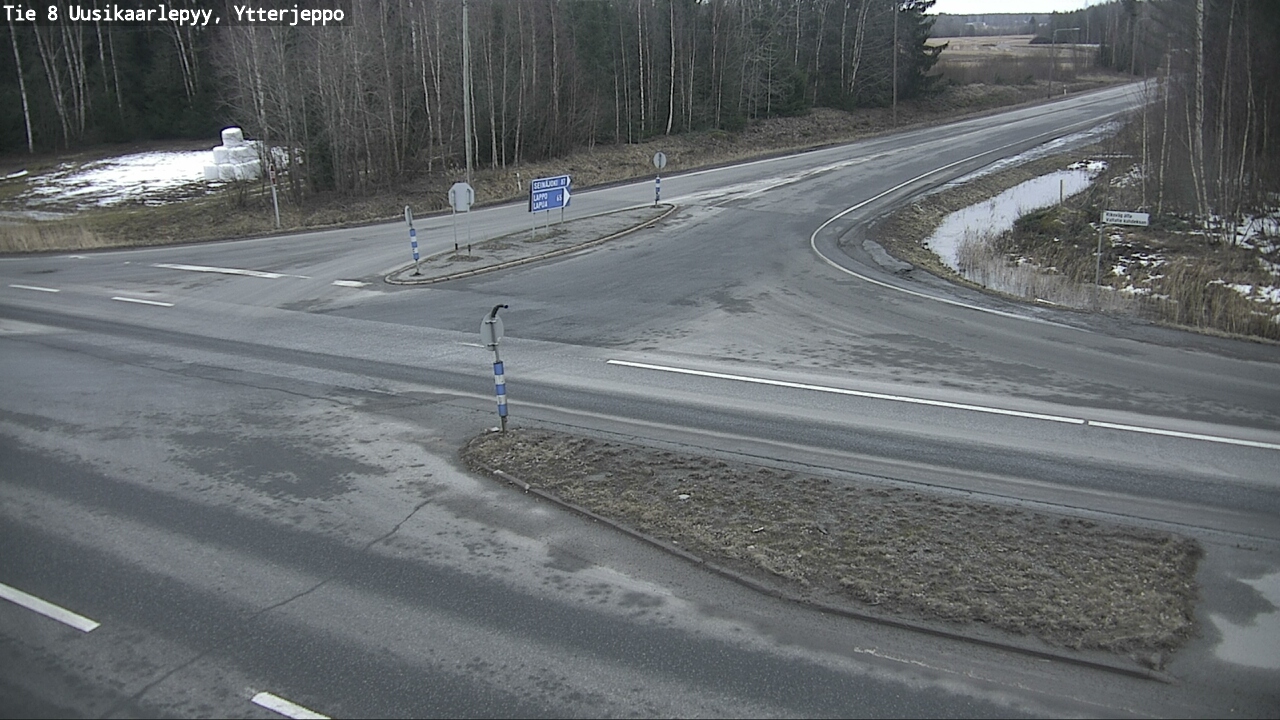 Weather Camera Image Väg 8 Nykarleby, Ytterjeppo, Uusikaarlepyy, Pohjanmaa