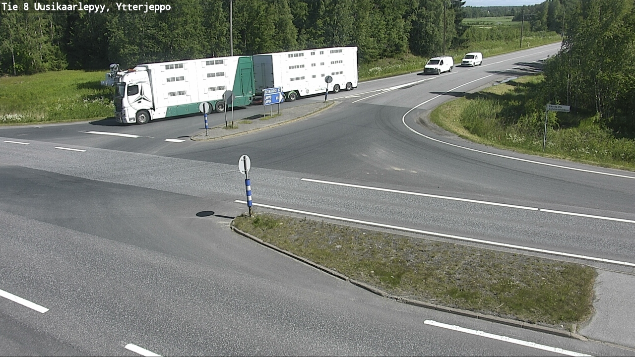 Weather Camera Image Väg 8 Nykarleby, Ytterjeppo, Uusikaarlepyy, Pohjanmaa