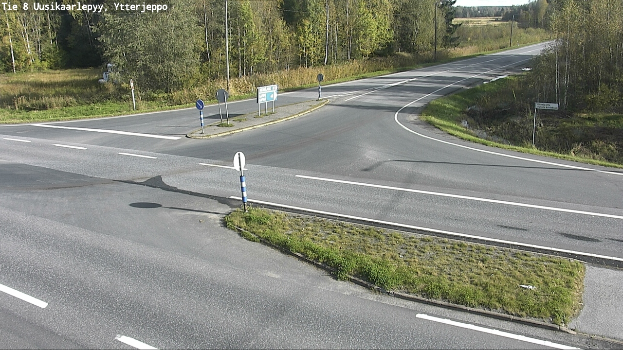 Weather Camera Image Road 8 Uusikaarlepyy, Ytterjeppo, Uusikaarlepyy, Pohjanmaa
