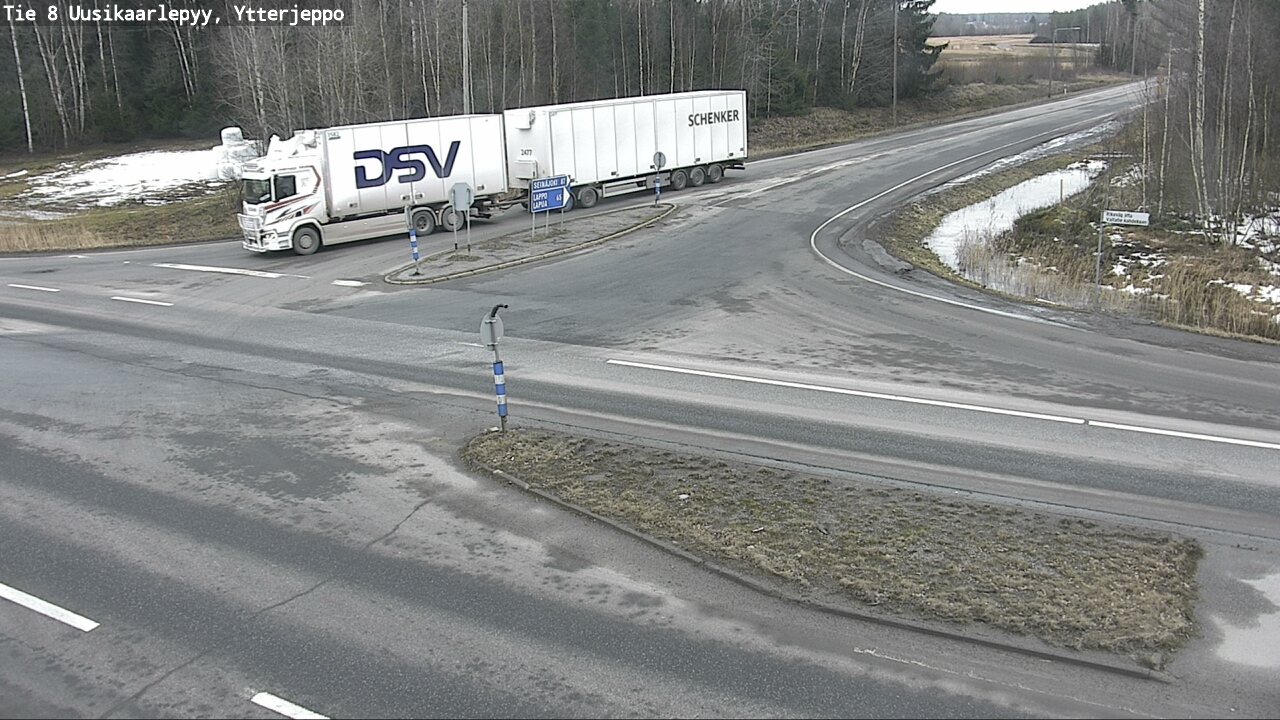 Weather Camera Image Road 8 Uusikaarlepyy, Ytterjeppo, Uusikaarlepyy, Pohjanmaa