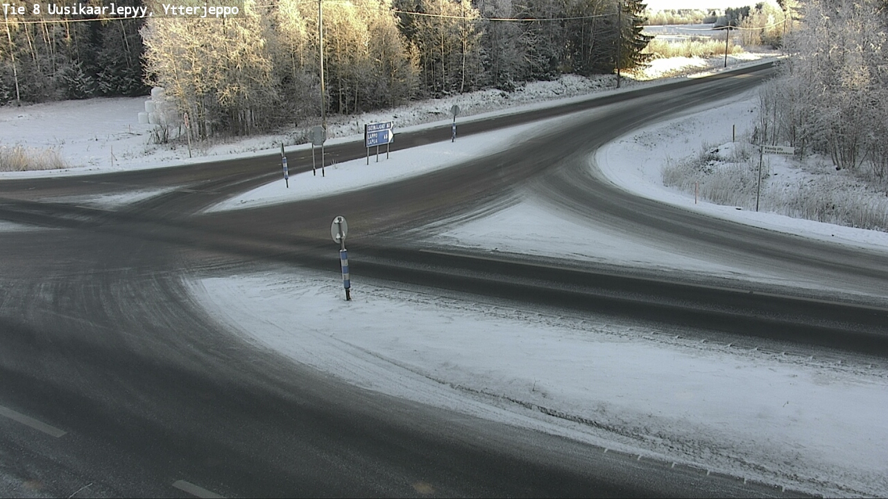 Weather Camera Image Väg 8 Nykarleby, Ytterjeppo, Uusikaarlepyy, Pohjanmaa