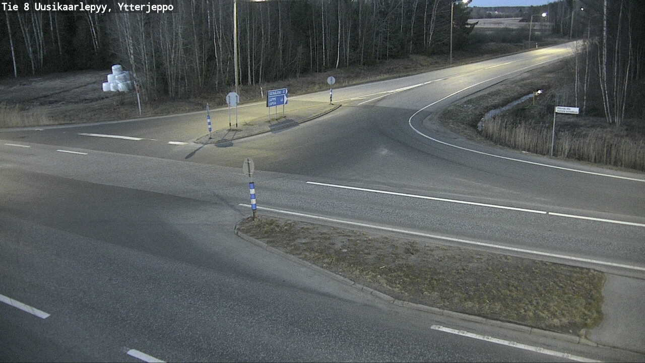 Weather Camera Image Väg 8 Nykarleby, Ytterjeppo, Uusikaarlepyy, Pohjanmaa