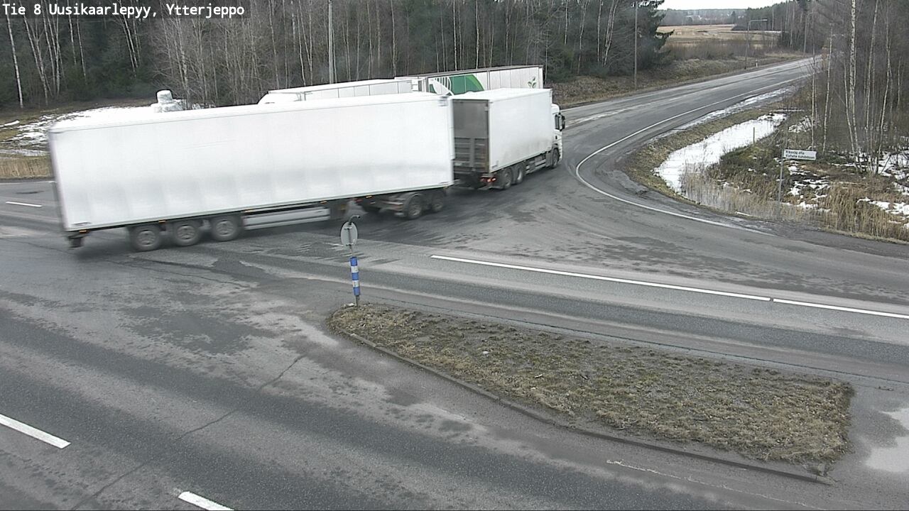 Weather Camera Image Road 8 Uusikaarlepyy, Ytterjeppo, Uusikaarlepyy, Pohjanmaa