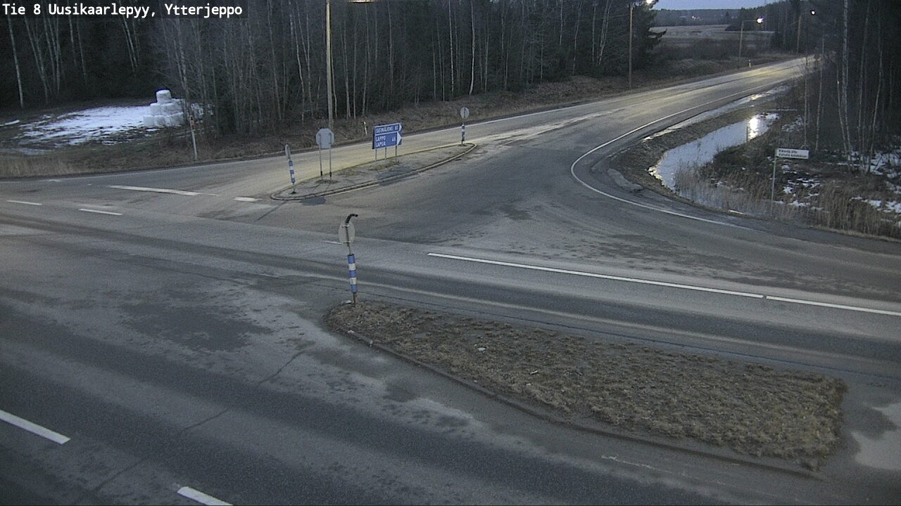 Weather Camera Image Väg 8 Nykarleby, Ytterjeppo, Uusikaarlepyy, Pohjanmaa