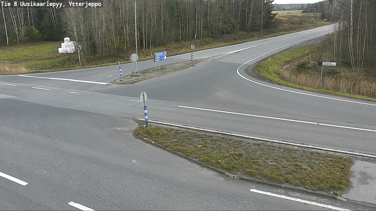 Kelikamerat Kuva Tie 8 Uusikaarlepyy, Ytterjeppo, Uusikaarlepyy, Pohjanmaa