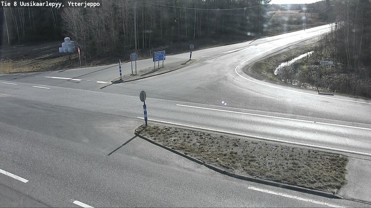 Weather Camera Image Väg 8 Nykarleby, Ytterjeppo, Uusikaarlepyy, Pohjanmaa