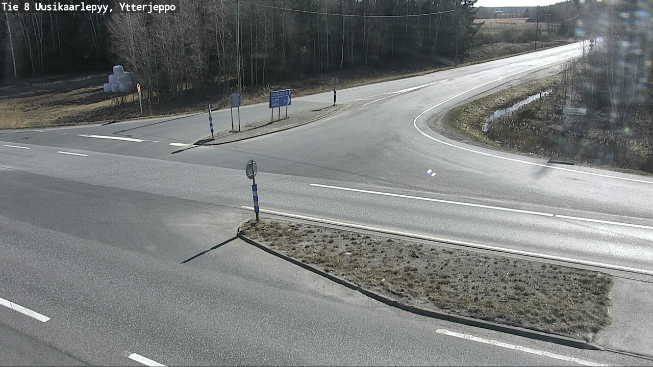 Weather Camera Image Väg 8 Nykarleby, Ytterjeppo, Uusikaarlepyy, Pohjanmaa