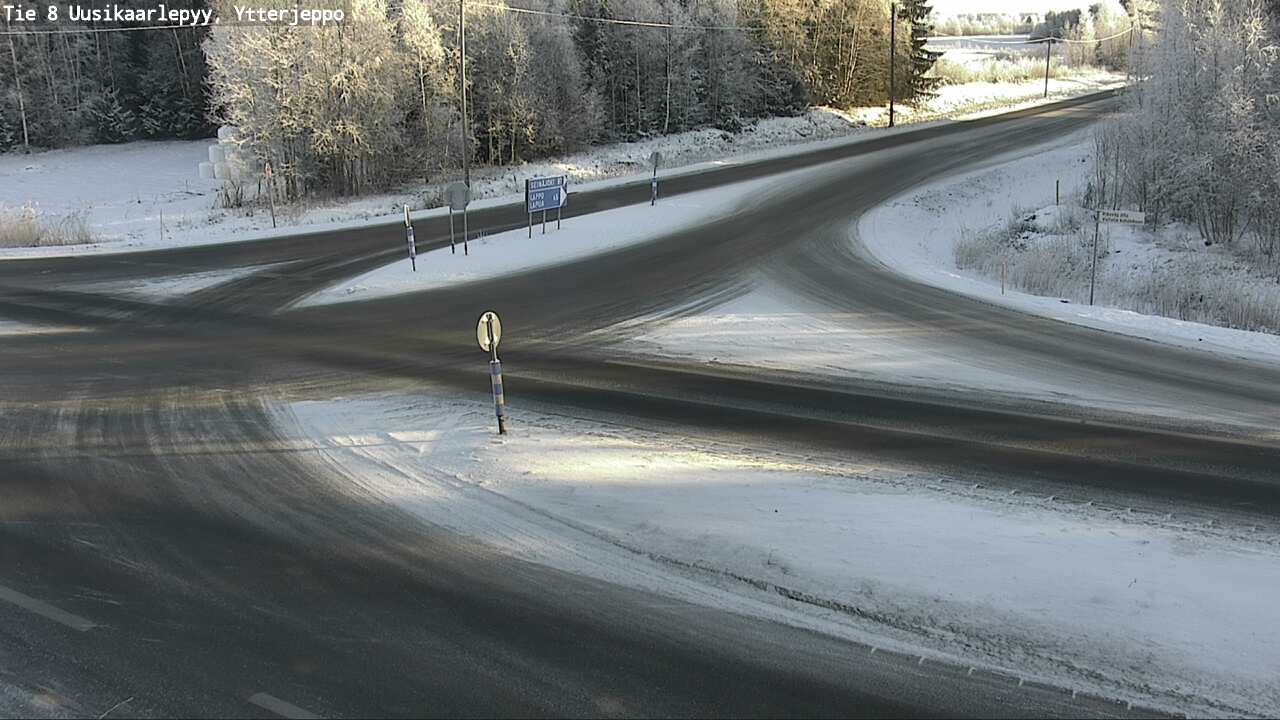 Weather Camera Image Väg 8 Nykarleby, Ytterjeppo, Uusikaarlepyy, Pohjanmaa