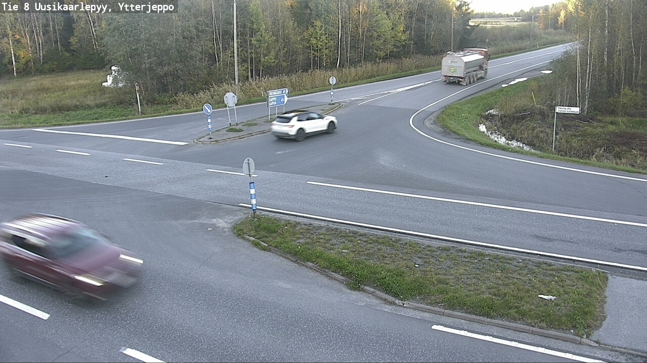 Weather Camera Image Väg 8 Nykarleby, Ytterjeppo, Uusikaarlepyy, Pohjanmaa