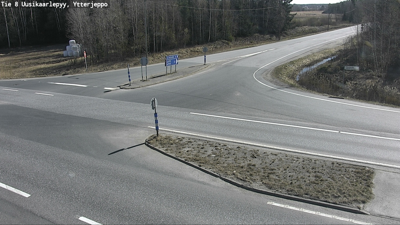 Weather Camera Image Väg 8 Nykarleby, Ytterjeppo, Uusikaarlepyy, Pohjanmaa