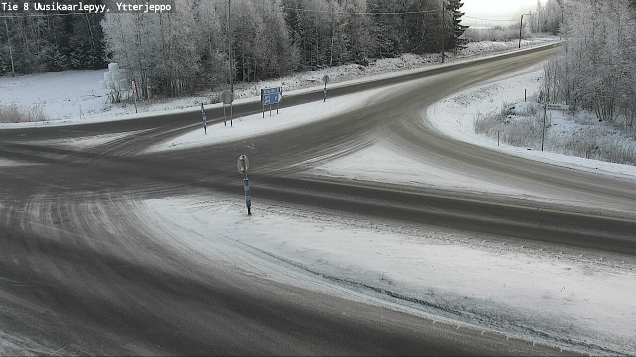 Weather Camera Image Väg 8 Nykarleby, Ytterjeppo, Uusikaarlepyy, Pohjanmaa