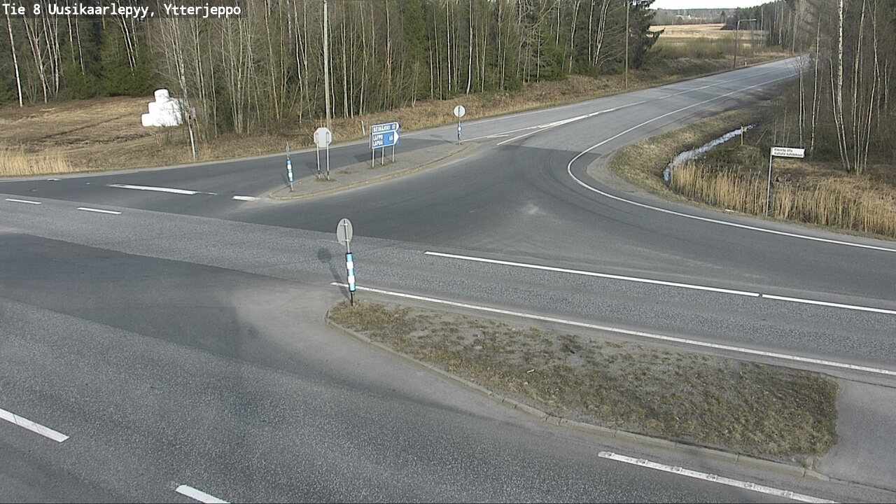 Weather Camera Image Väg 8 Nykarleby, Ytterjeppo, Uusikaarlepyy, Pohjanmaa