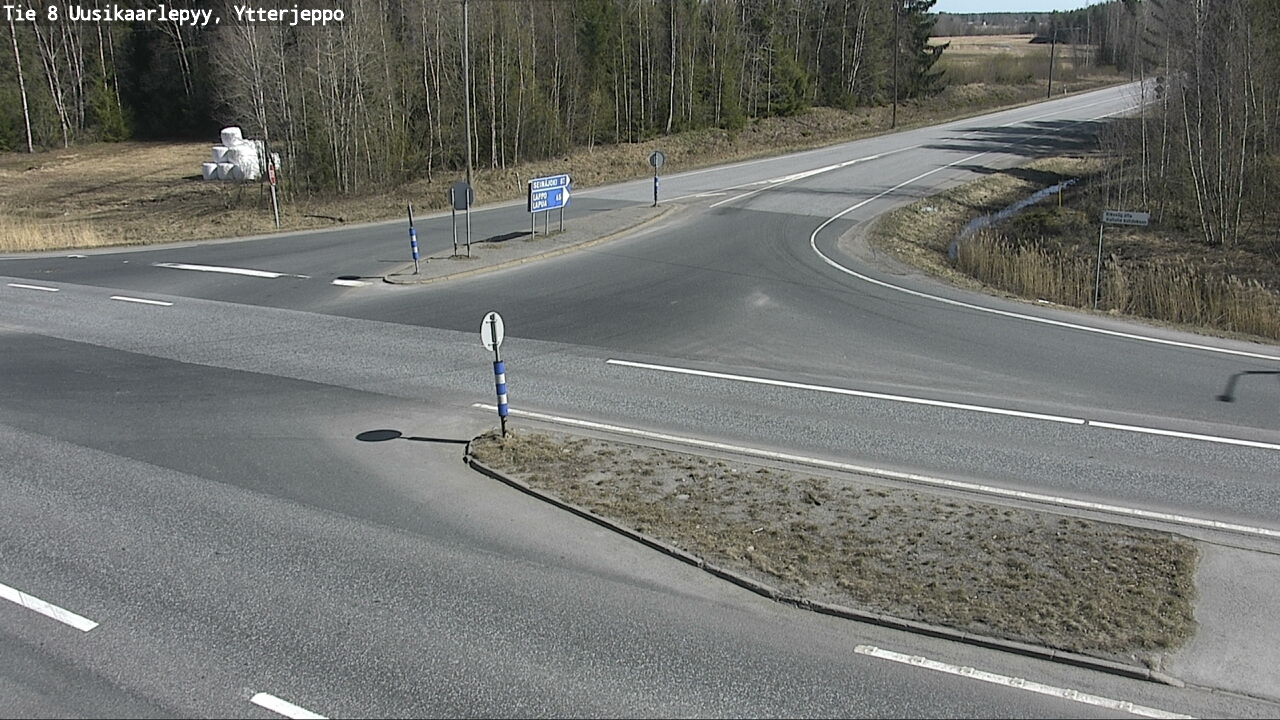 Weather Camera Image Väg 8 Nykarleby, Ytterjeppo, Uusikaarlepyy, Pohjanmaa