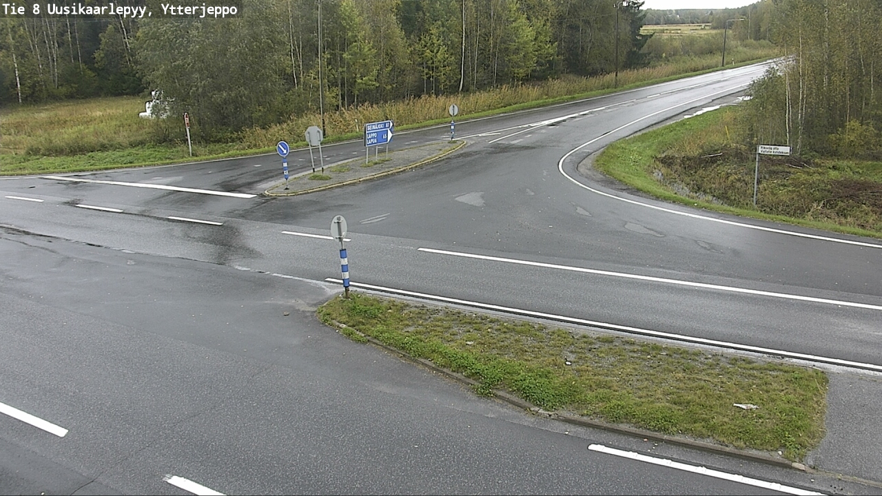 Weather Camera Image Road 8 Uusikaarlepyy, Ytterjeppo, Uusikaarlepyy, Pohjanmaa
