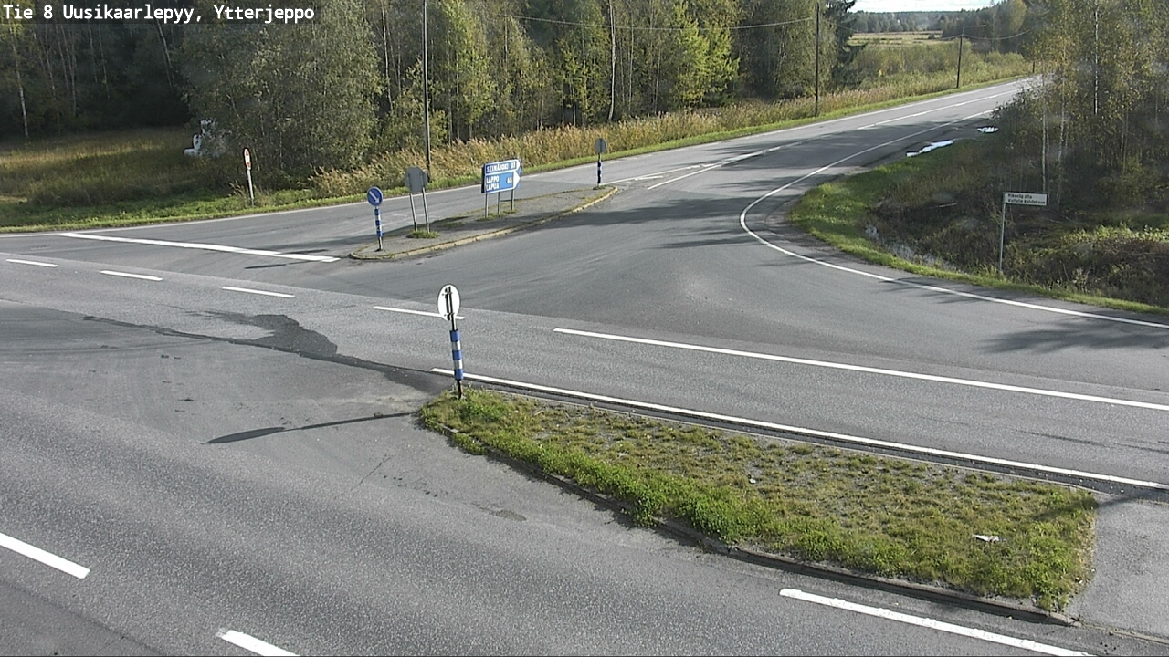 Weather Camera Image Road 8 Uusikaarlepyy, Ytterjeppo, Uusikaarlepyy, Pohjanmaa