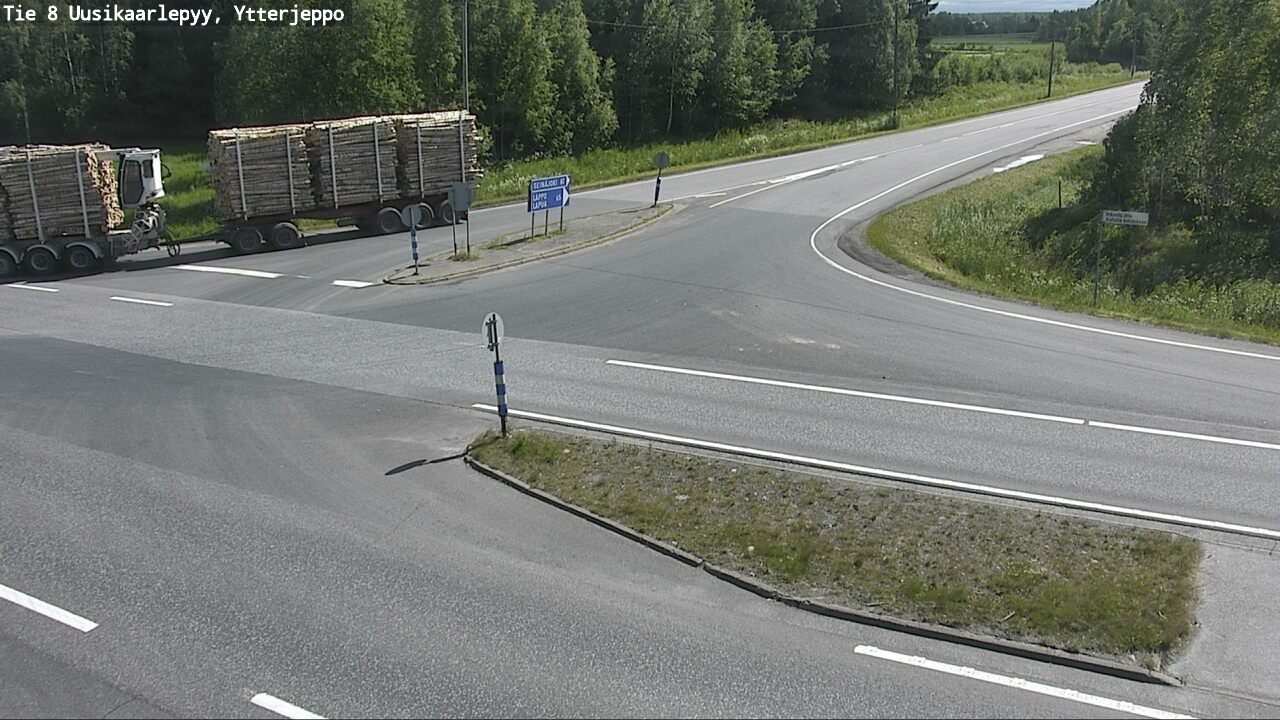 Weather Camera Image Road 8 Uusikaarlepyy, Ytterjeppo, Uusikaarlepyy, Pohjanmaa