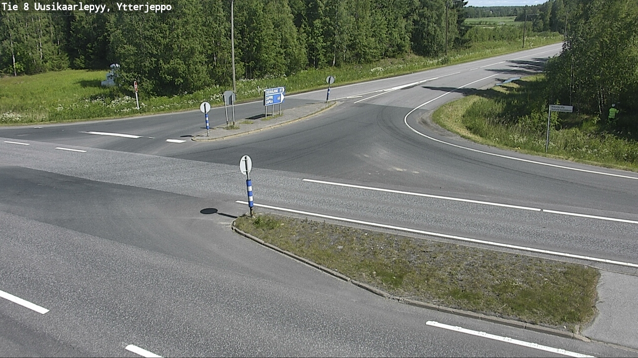 Weather Camera Image Väg 8 Nykarleby, Ytterjeppo, Uusikaarlepyy, Pohjanmaa