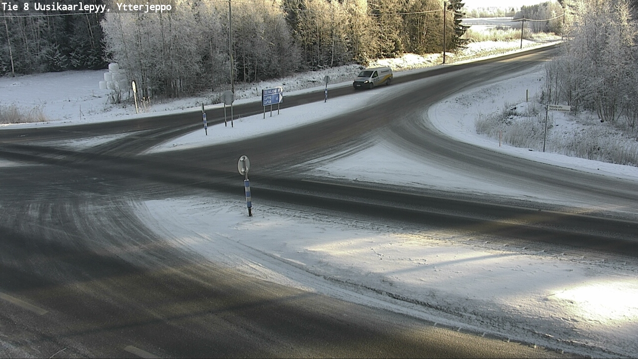 Weather Camera Image Väg 8 Nykarleby, Ytterjeppo, Uusikaarlepyy, Pohjanmaa
