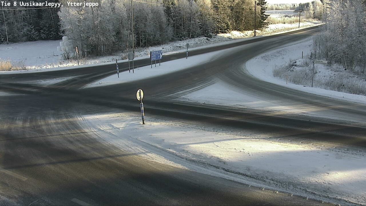 Weather Camera Image Väg 8 Nykarleby, Ytterjeppo, Uusikaarlepyy, Pohjanmaa