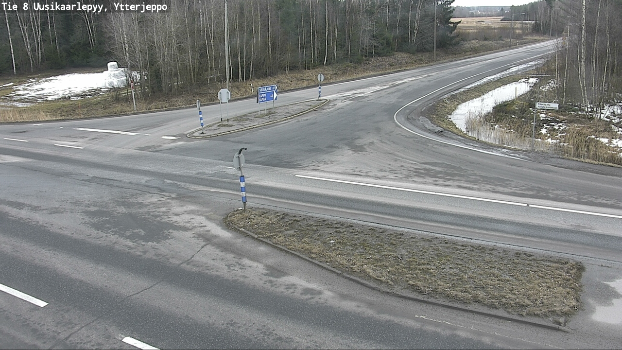 Weather Camera Image Road 8 Uusikaarlepyy, Ytterjeppo, Uusikaarlepyy, Pohjanmaa