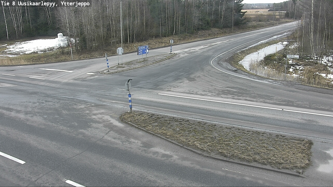 Weather Camera Image Road 8 Uusikaarlepyy, Ytterjeppo, Uusikaarlepyy, Pohjanmaa