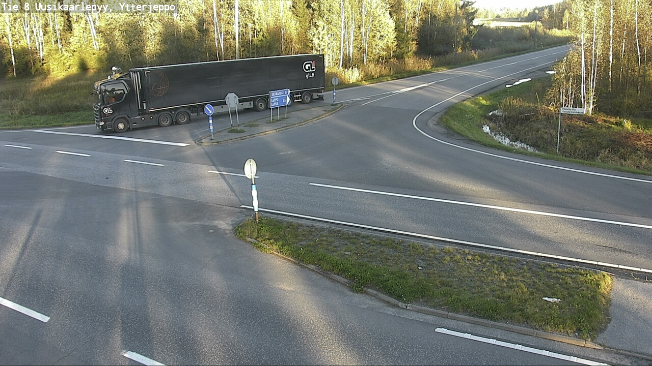 Weather Camera Image Väg 8 Nykarleby, Ytterjeppo, Uusikaarlepyy, Pohjanmaa