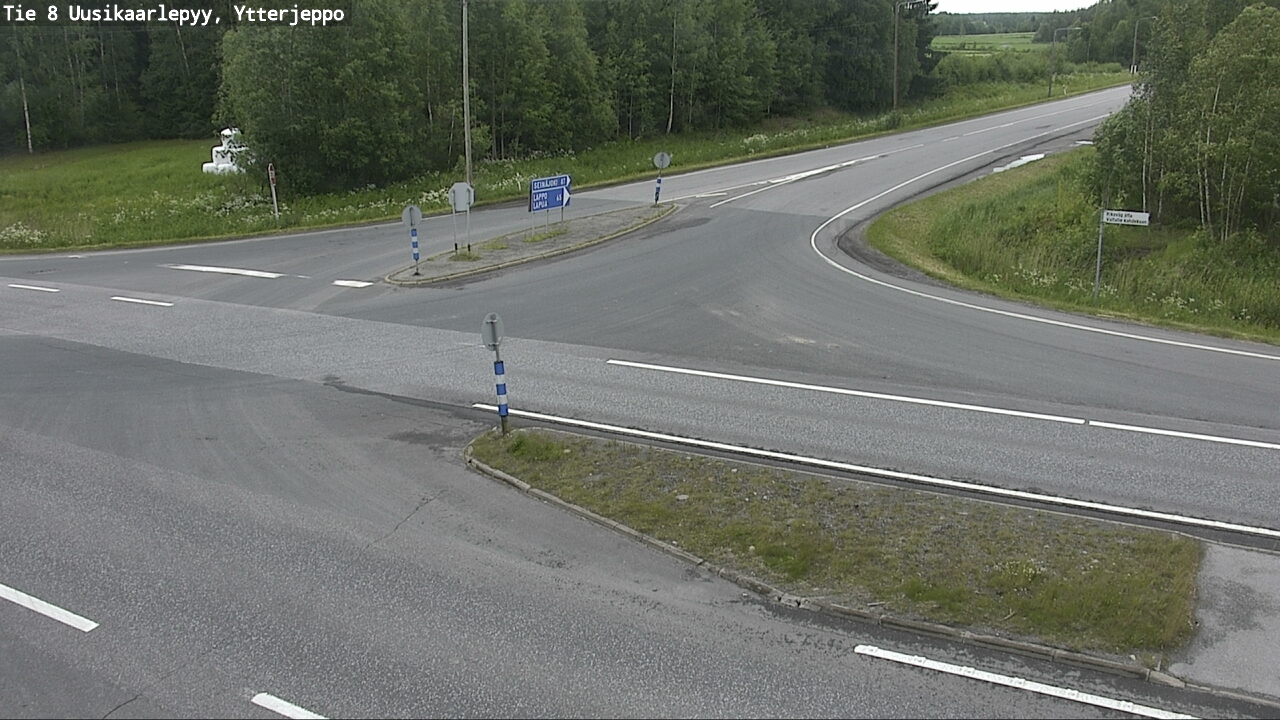 Weather Camera Image Road 8 Uusikaarlepyy, Ytterjeppo, Uusikaarlepyy, Pohjanmaa
