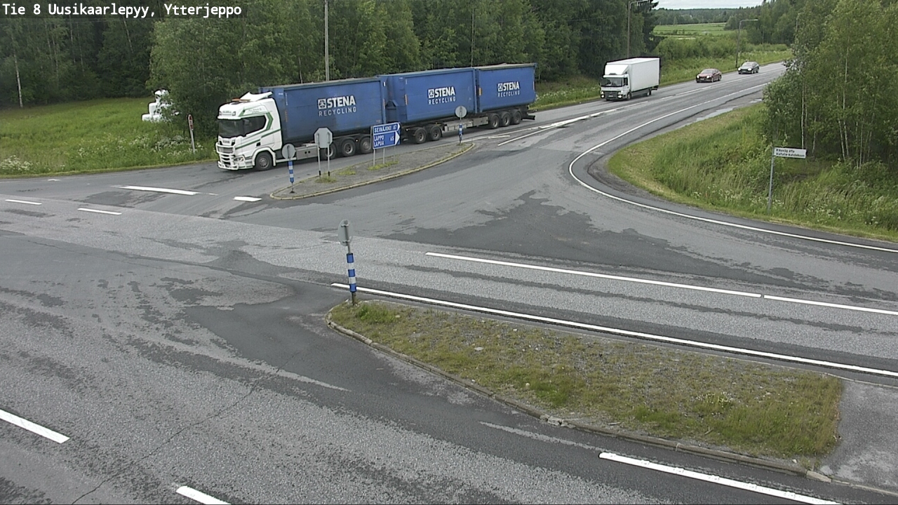 Weather Camera Image Road 8 Uusikaarlepyy, Ytterjeppo, Uusikaarlepyy, Pohjanmaa