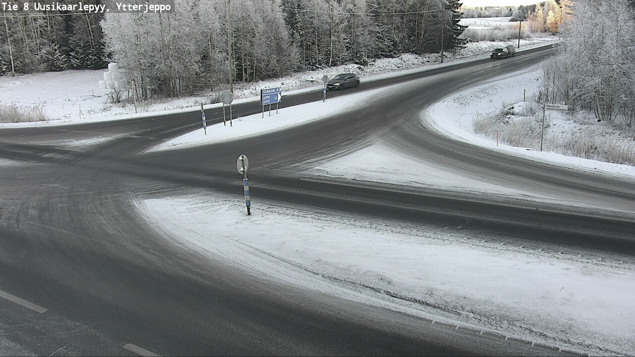 Weather Camera Image Väg 8 Nykarleby, Ytterjeppo, Uusikaarlepyy, Pohjanmaa