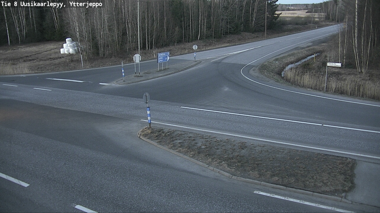 Weather Camera Image Väg 8 Nykarleby, Ytterjeppo, Uusikaarlepyy, Pohjanmaa