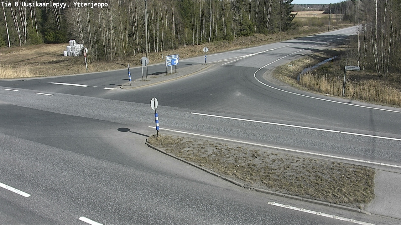 Weather Camera Image Väg 8 Nykarleby, Ytterjeppo, Uusikaarlepyy, Pohjanmaa