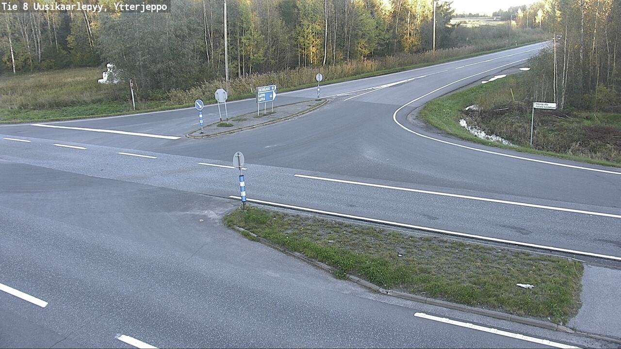 Weather Camera Image Väg 8 Nykarleby, Ytterjeppo, Uusikaarlepyy, Pohjanmaa