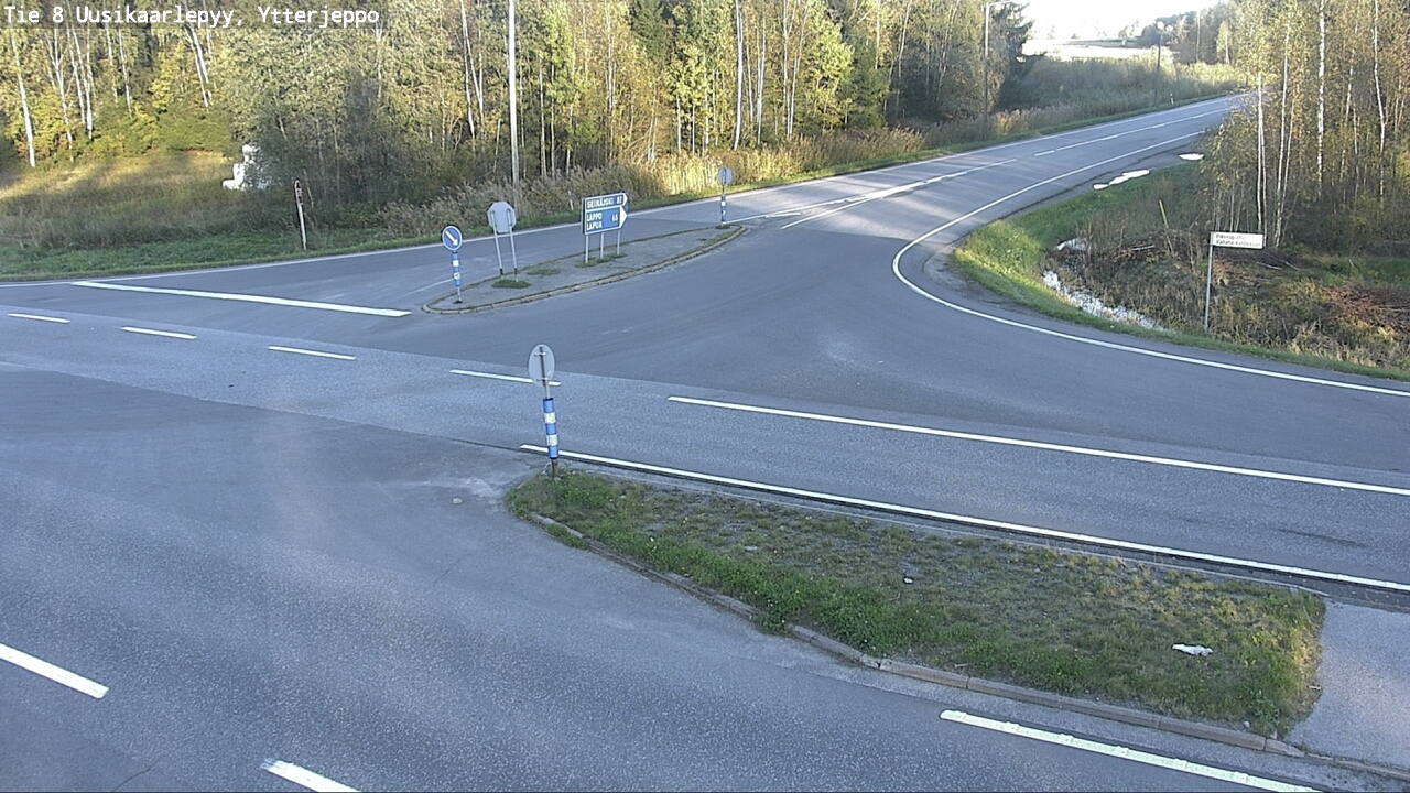 Weather Camera Image Väg 8 Nykarleby, Ytterjeppo, Uusikaarlepyy, Pohjanmaa