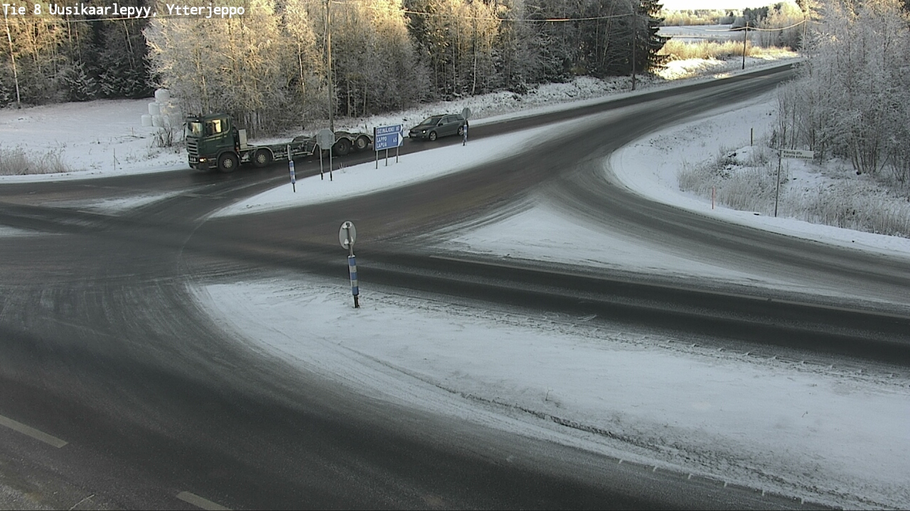 Weather Camera Image Väg 8 Nykarleby, Ytterjeppo, Uusikaarlepyy, Pohjanmaa