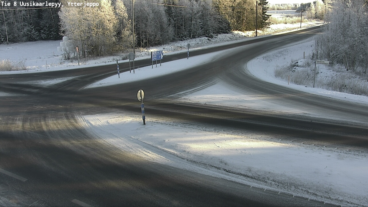 Weather Camera Image Väg 8 Nykarleby, Ytterjeppo, Uusikaarlepyy, Pohjanmaa