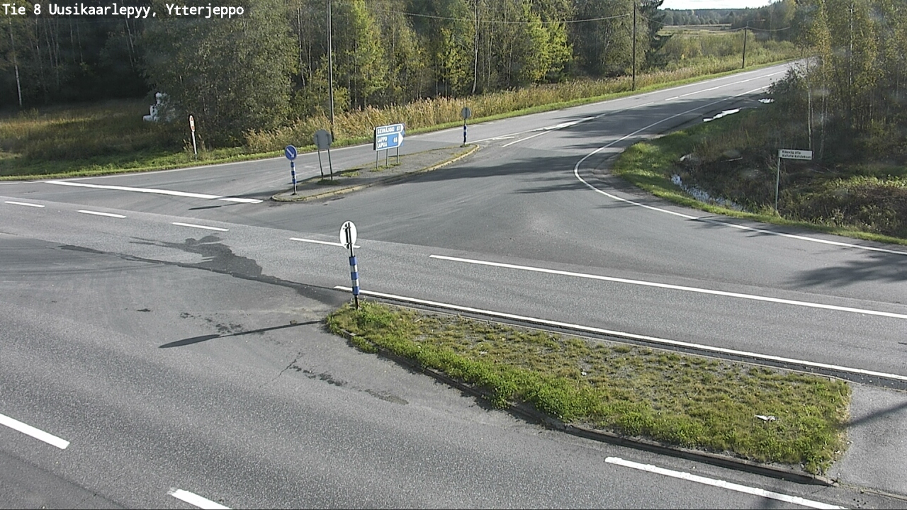Weather Camera Image Road 8 Uusikaarlepyy, Ytterjeppo, Uusikaarlepyy, Pohjanmaa