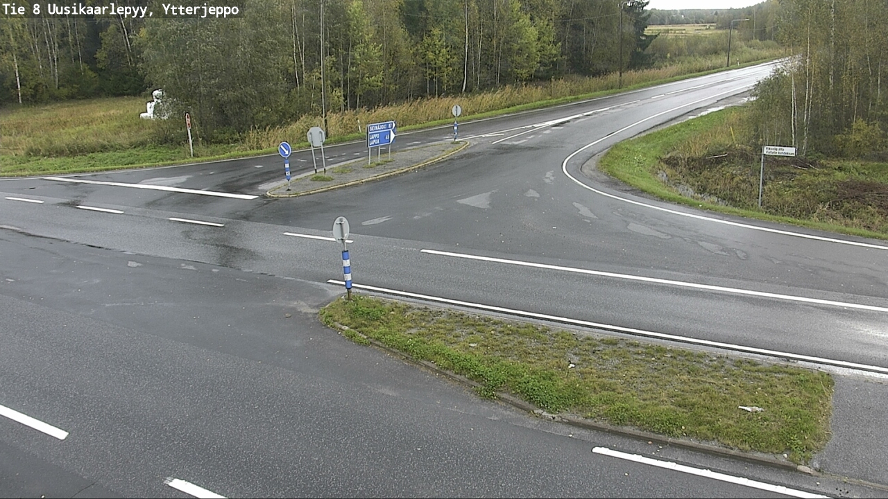 Weather Camera Image Road 8 Uusikaarlepyy, Ytterjeppo, Uusikaarlepyy, Pohjanmaa