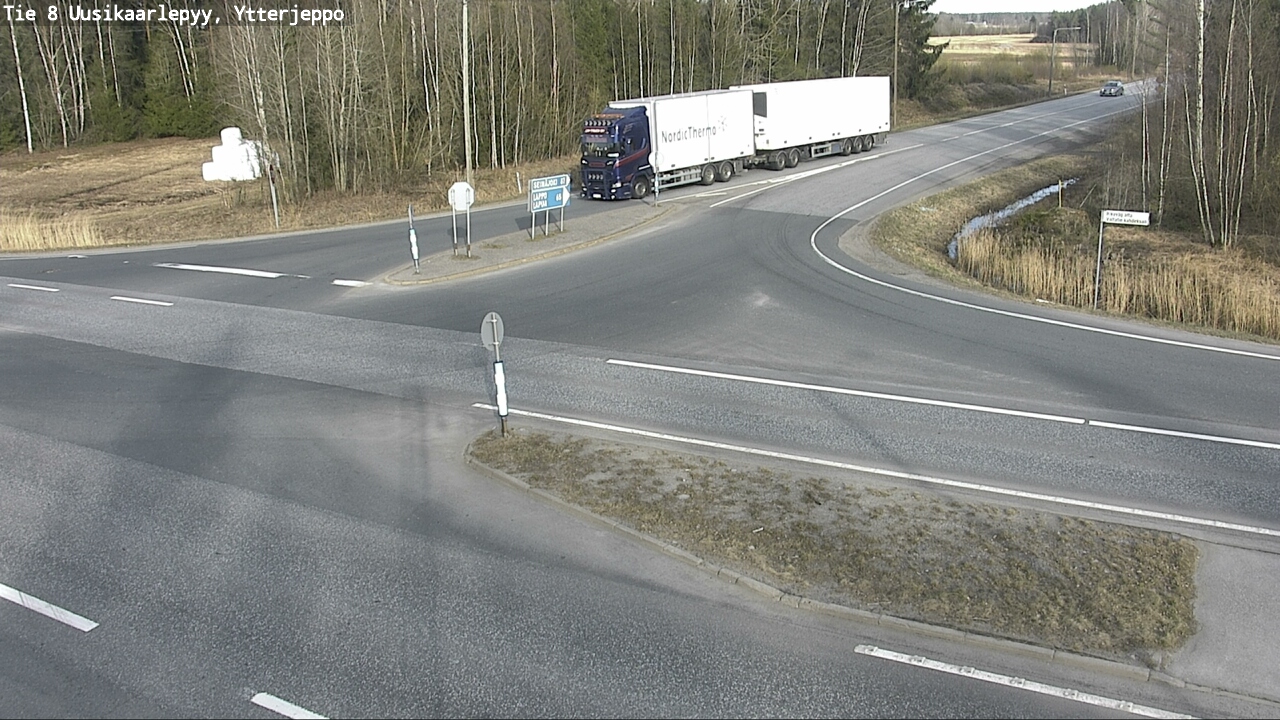 Weather Camera Image Väg 8 Nykarleby, Ytterjeppo, Uusikaarlepyy, Pohjanmaa