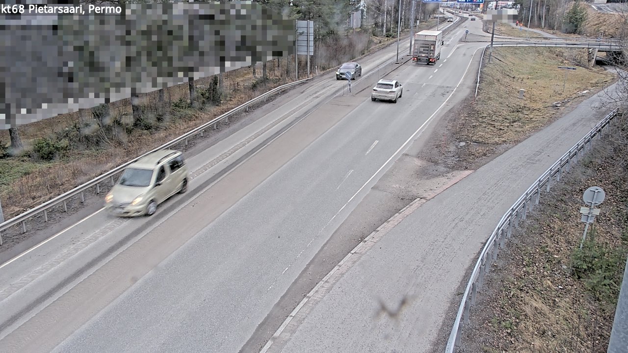 Weather Camera Image Väg 68 Jakobstad, Permo, Pietarsaari, Pohjanmaa