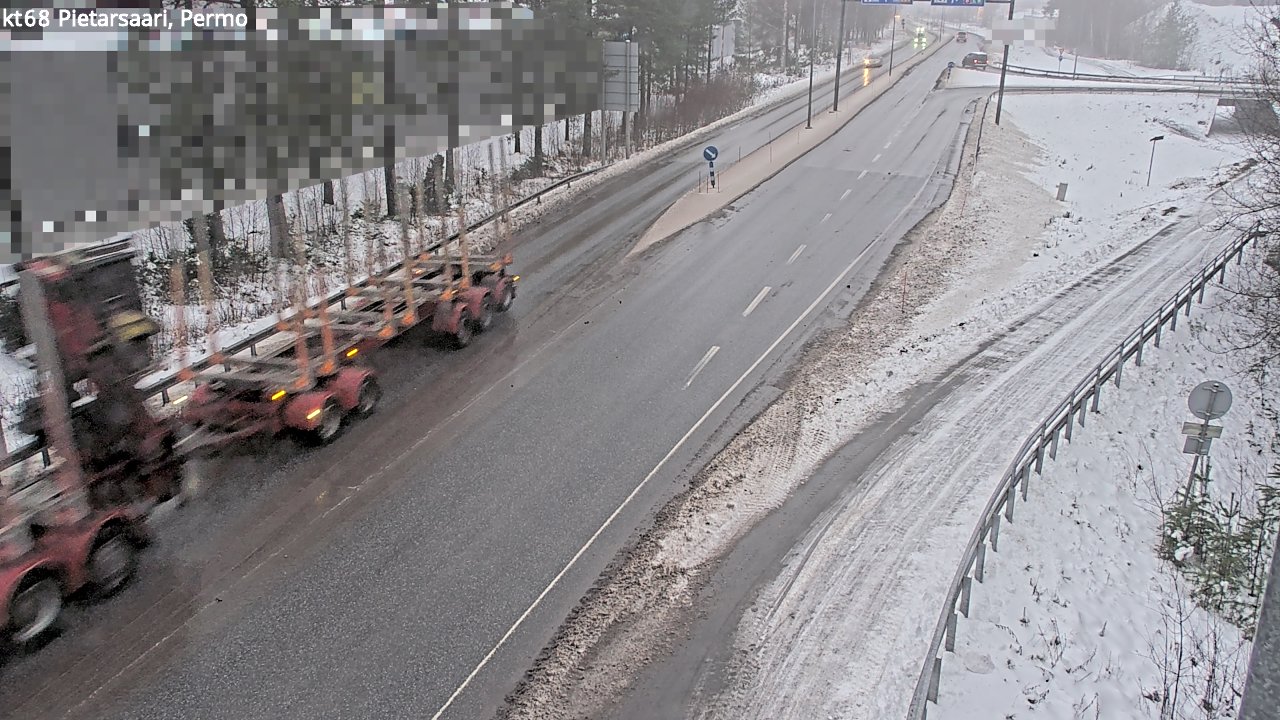 Weather Camera Image Väg 68 Jakobstad, Permo, Pietarsaari, Pohjanmaa